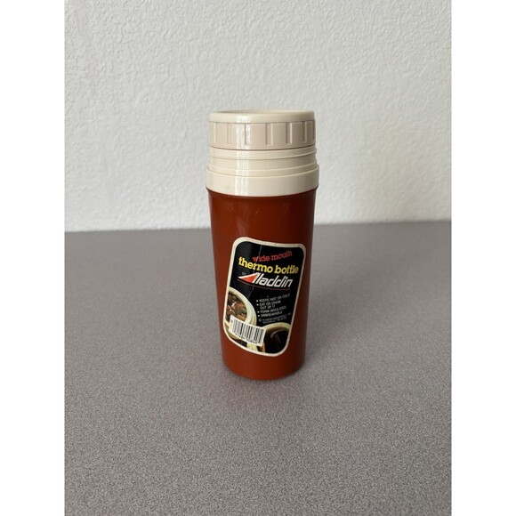 Vintage Aladdin Wide Mouth Thermo Bottle w/ Label - Picture 5 of 7